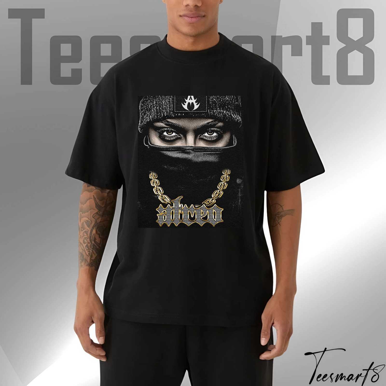 Mysterious Graphic Pattern T-Shirt – Enigmatic Streetwear Design